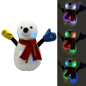 Light-Up Snowman Plush$31.99Our classic snowman plush is now bigger and brighter. Standing 10 inches tall, this adorable Polar Express™ item features soft plush fabric and a gentle color-changing light that slowly cycles through festive colors. This cheerful snowman is ready to brighten the season for guests of all ages.
